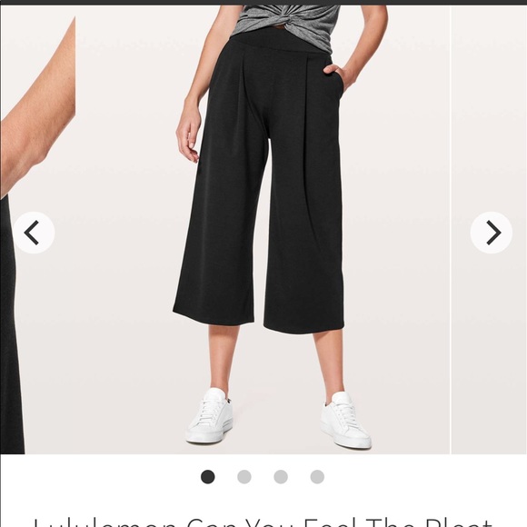 LULULEMON Can You Feel The Pleat Crop - Picture 2 of 3